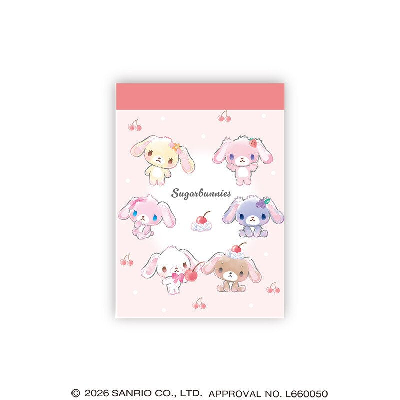 "Sugarbunnies Cherry Pink" Mini Memo