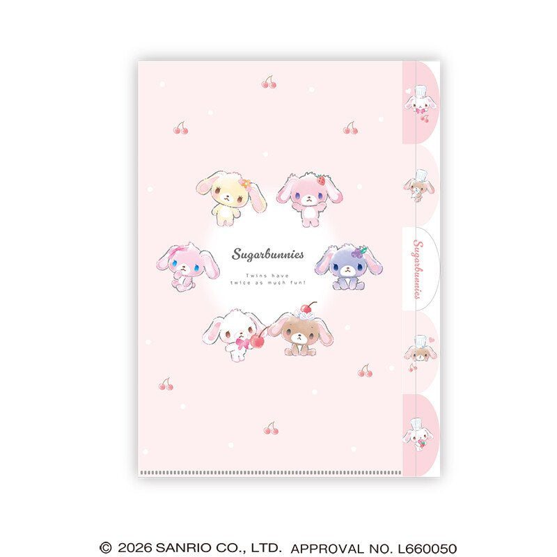 "Sugarbunnies Cherry Pink" 5P File Folder