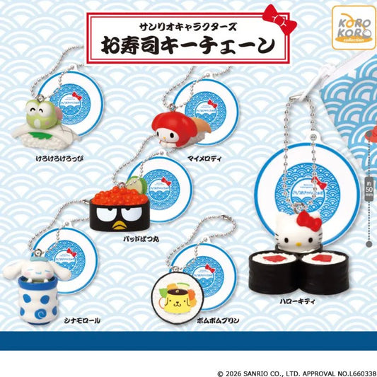 *GACHAPON* "Sanrio Sushi" Keychain
