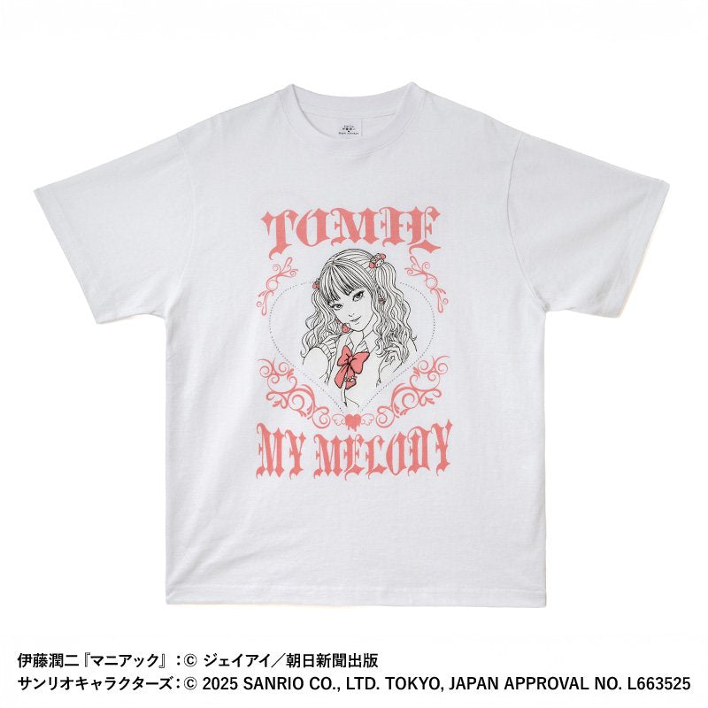 [TOMIE / MY MELODY] "Junji Ito & Sanrio Gal Tomie Stone" T-shirt