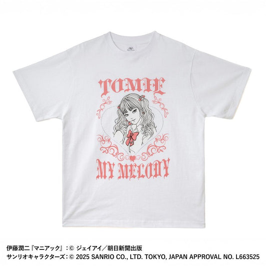 [TOMIE / MY MELODY] "Junji Ito & Sanrio Gal Tomie Stone" T-shirt