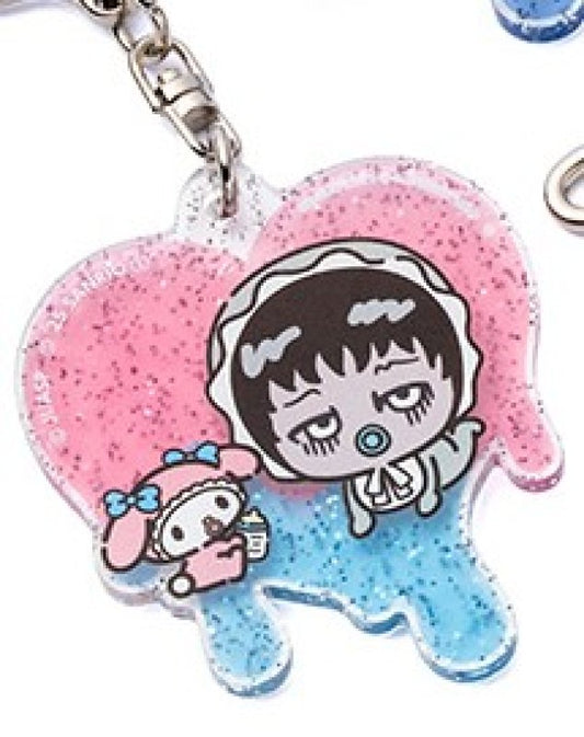 [MY MELODY / SOICHI] "Junji Ito & Sanrio Characters Nakayoshi Deformed" Glitter Acrylic Keychain