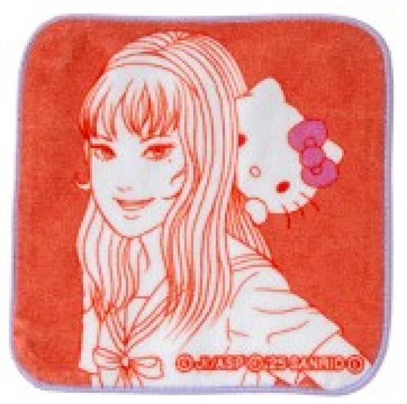 [HELLO KITTY / TOMIE] "Junji Ito & Sanrio Parody" Mini Towel