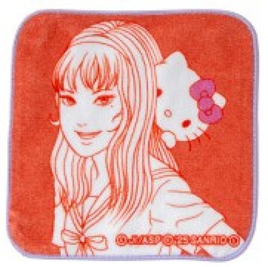 [HELLO KITTY / TOMIE] "Junji Ito & Sanrio Parody" Mini Towel
