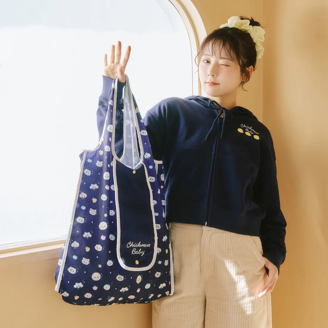 [NAVY] "Chiikawa Baby" Eco Bag