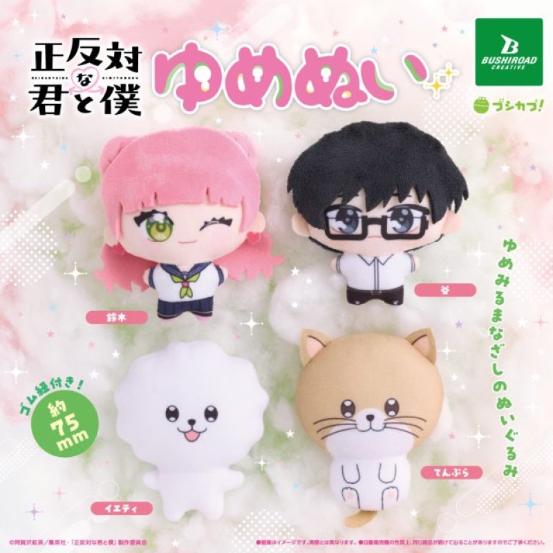 *GACHAPON* "You and I are Polar Opposites" Plush Keychain Blind