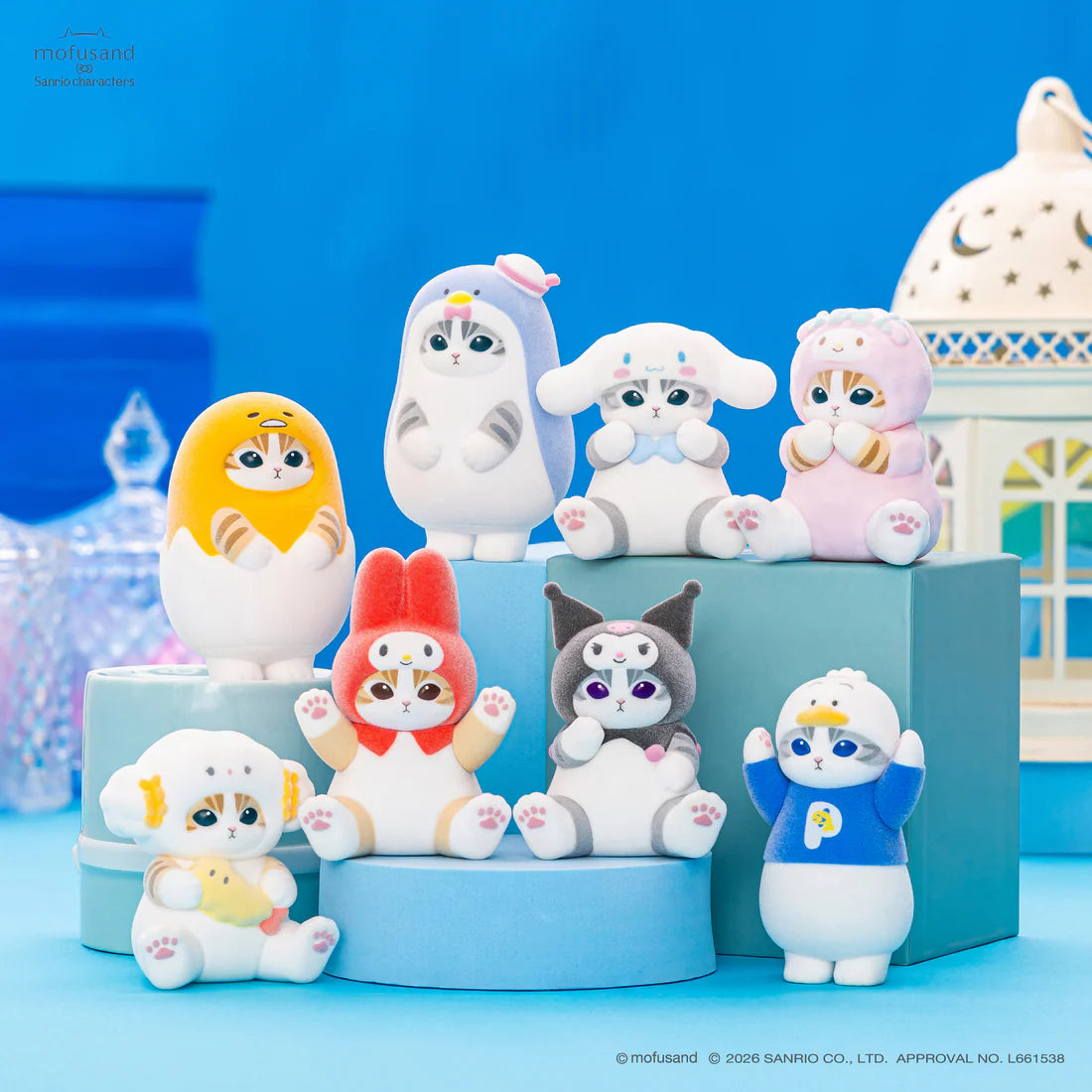 [VOL 2 / BLUE] "Mofusand x Sanrio Mofumofu Flocky Figure" Blind