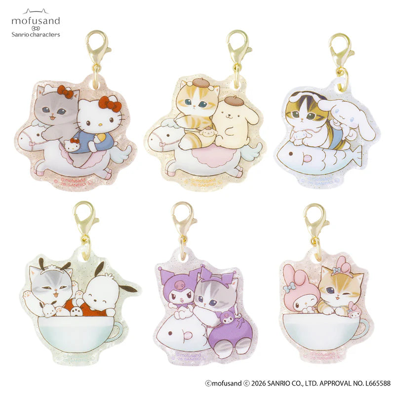 "Mofusand x Sanrio Marble Acrylic Charm" Blind