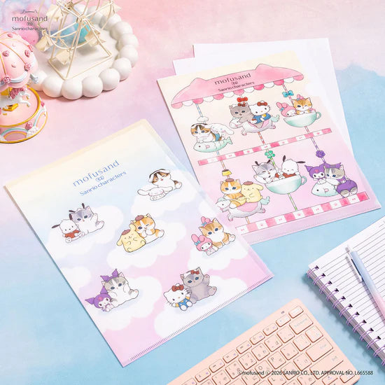 [CLOUDS] "Mofusand x Sanrio" File Folder