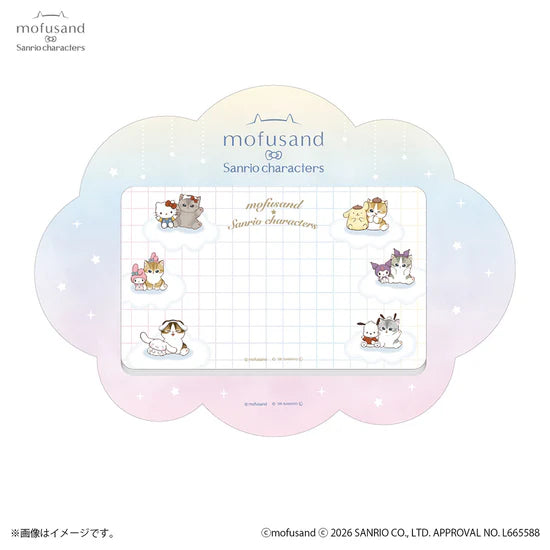"Mofusand x Sanrio" Free Space Notepad Memo