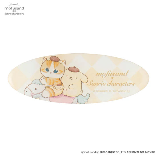 [POMPOMPURIN] "Mofusand x Sanrio" Oval Clip Set