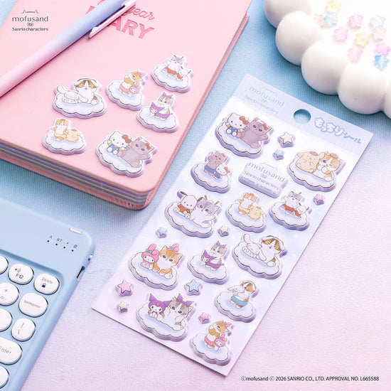 [BLUE CLOUDS] "Mofusand x Sanrio" Sticker Sheet