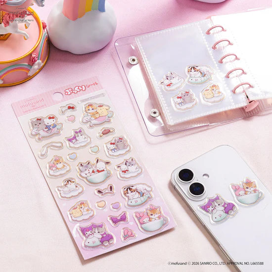 [PINK CLOUDS] "Mofusand x Sanrio" Sticker Sheet