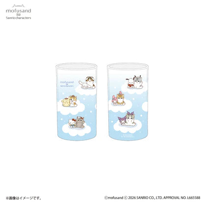 "Mofusand x Sanrio" Retro Glass Cup
