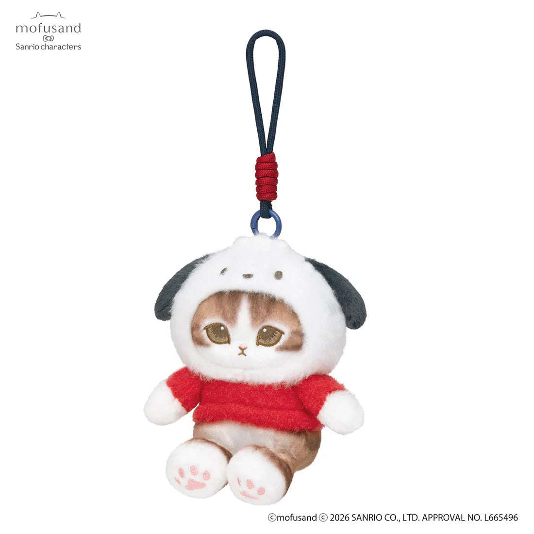 [POCHACCO] "Mofusand x Sanrio Potefuwa" Plush Keychain
