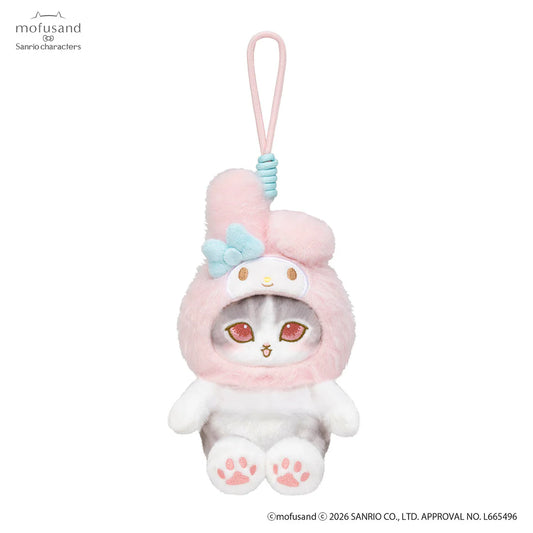 [MY MELODY] "Mofusand x Sanrio Potefuwa" Plush Keychain