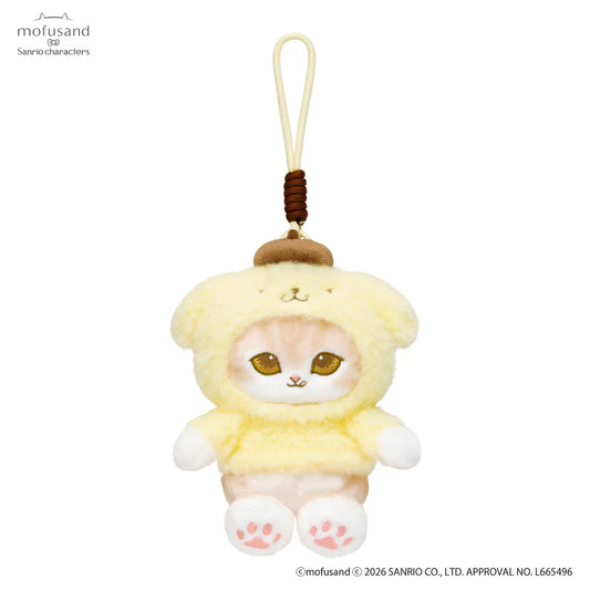 [POMPOMPURIN] "Mofusand x Sanrio Potefuwa" Plush Keychain