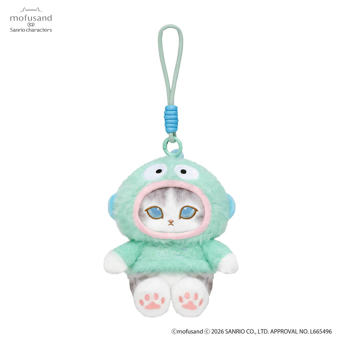 [HANGYODON] "Mofusand x Sanrio Potefuwa" Plush Keychain