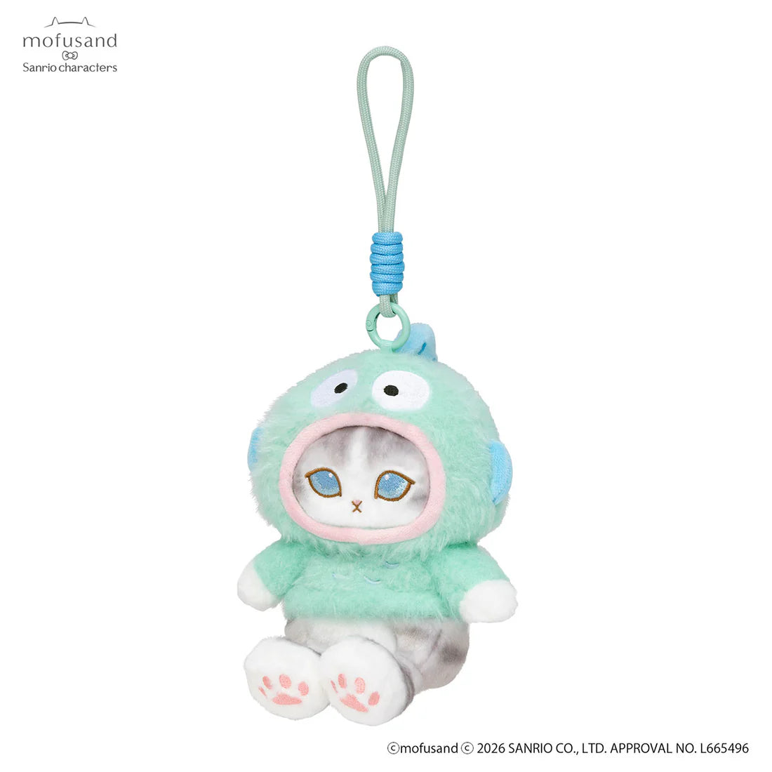 [HANGYODON] "Mofusand x Sanrio Potefuwa" Plush Keychain