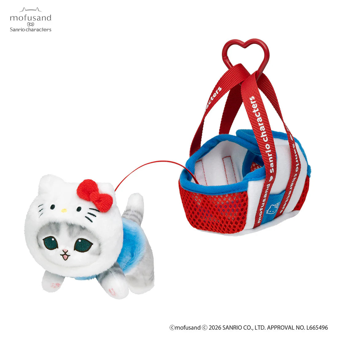 [HELLO KITTY] "Mofusand x Sanrio" Plush in Bag
