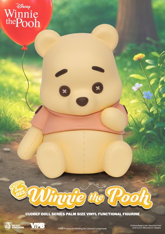 [WINNIE] "Winnie the Pooh Cuddly Doll" Figure Coin Bank