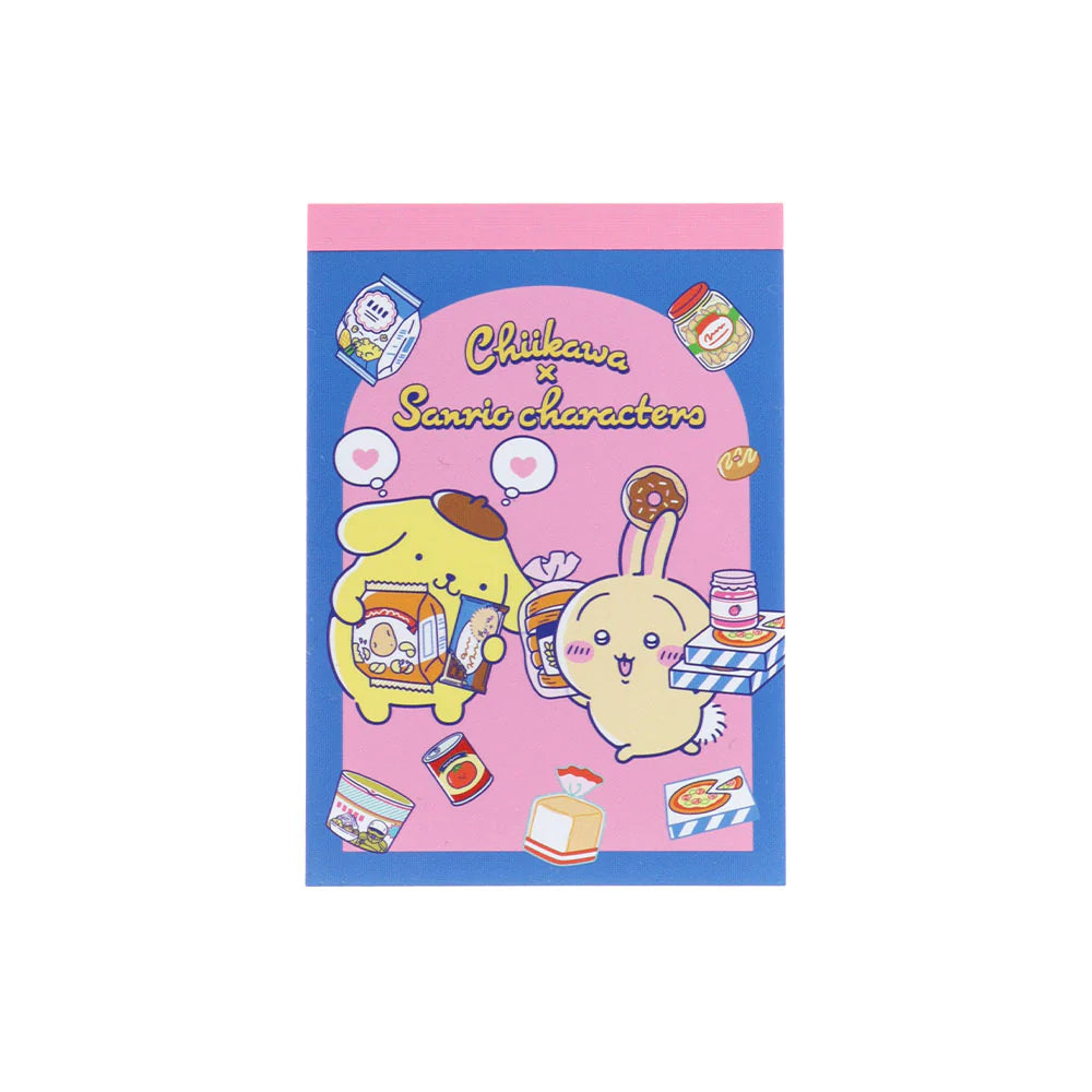 [POMPOMPURIN] "Chiikawa x Sanrio" Mini Memo