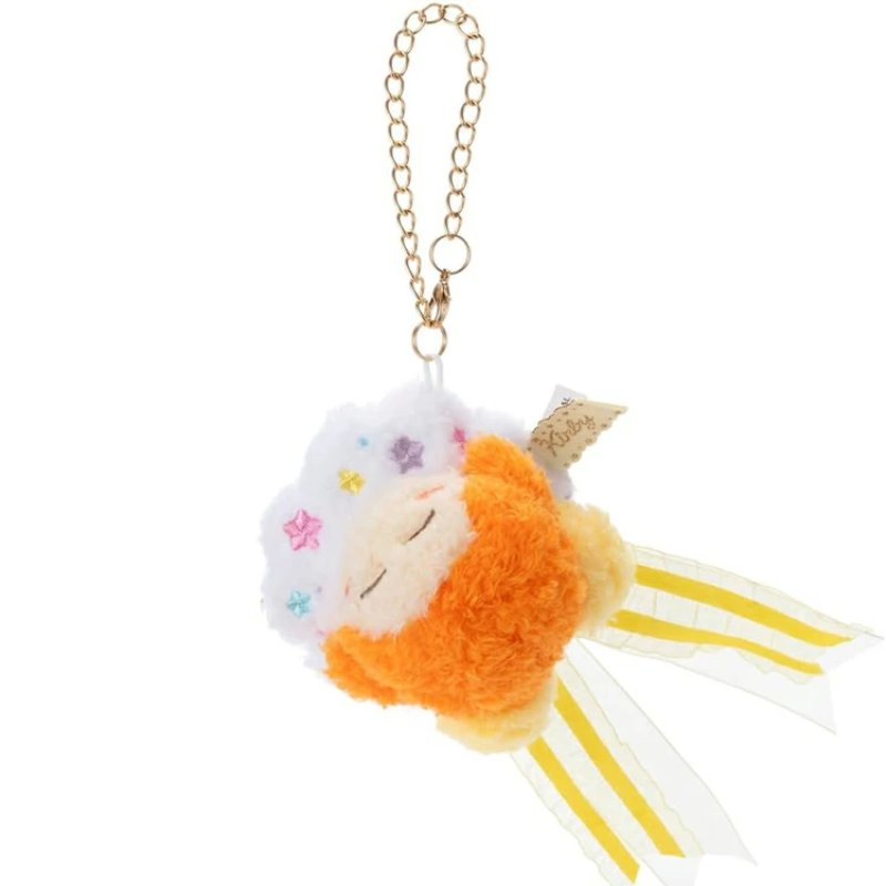 [WADDLE DEE] "Kirby Riding on Cloud" Plush Keychain