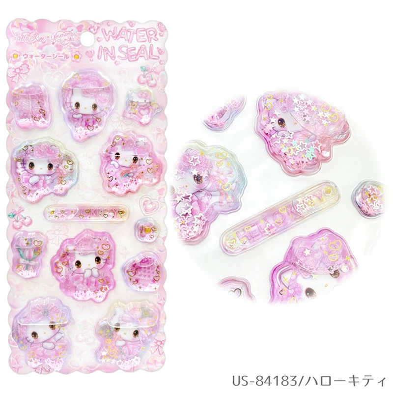 [HELLO KITTY] "Sanrio x Amenomori Fumika" Water in Sticker Sheet