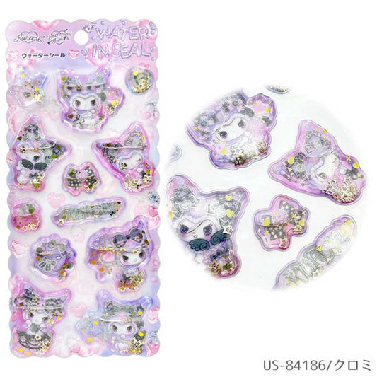 [KUROMI] "Sanrio x Amenomori Fumika" Water in Sticker Sheet