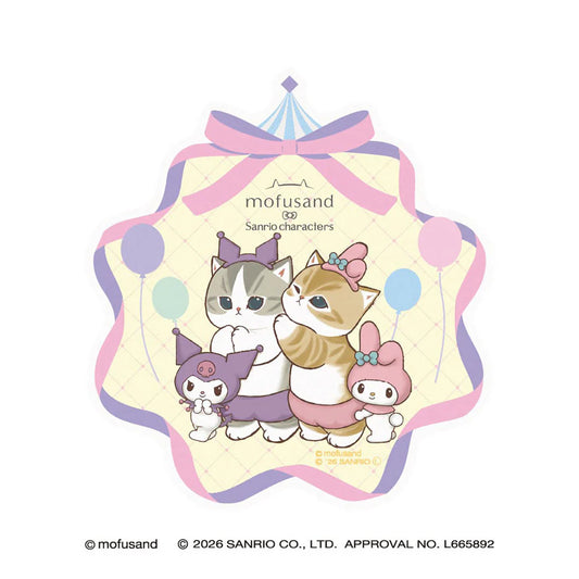 [KUROMI / MY MELODY] "Mofusand x Sanrio" Travel Sticker