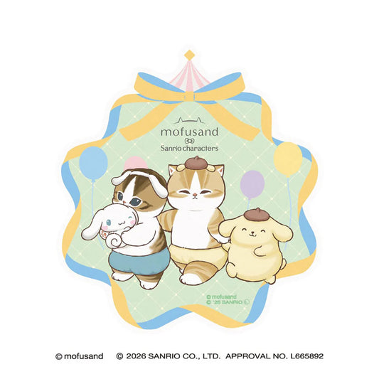 [CINAMOROLL / POMPOMPURIN] "Mofusand x Sanrio" Travel Sticker