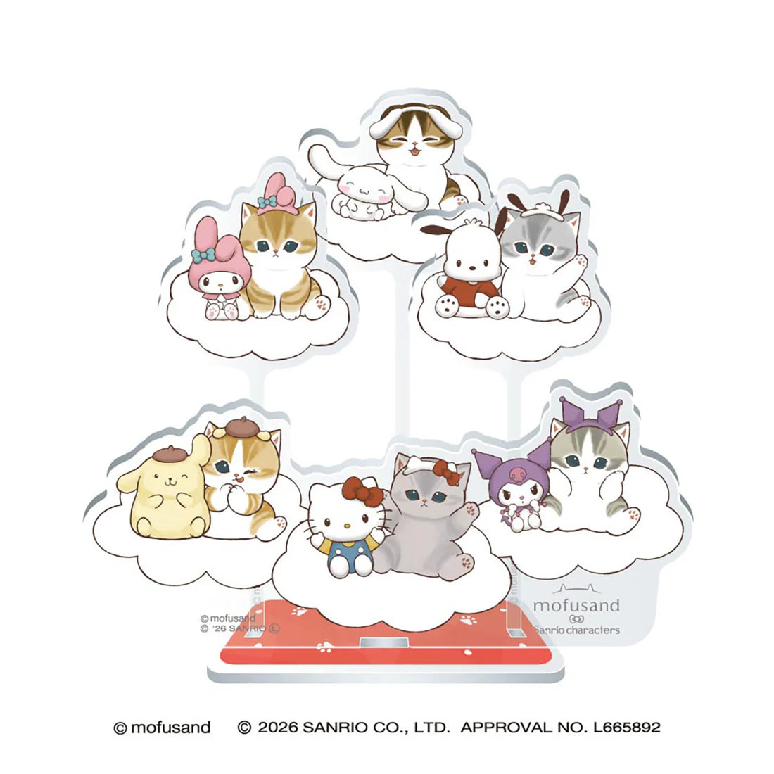 "Mofusand x Sanrio" 2 Way Acrylic Stand