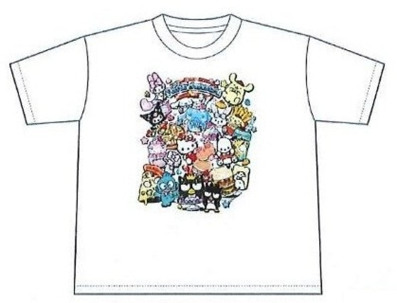 [WHITE / FOOD] "Sanrio American Diner" Large Shirt
