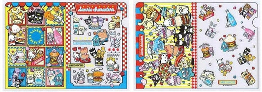 "Sanrio American Diner" Clear File Set