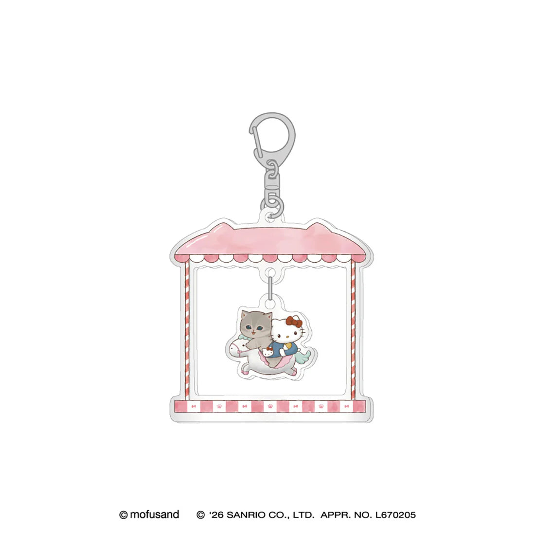[HELLO KITTY] "Mofusand x Sanrio YuraYura" Acrylic Keychain