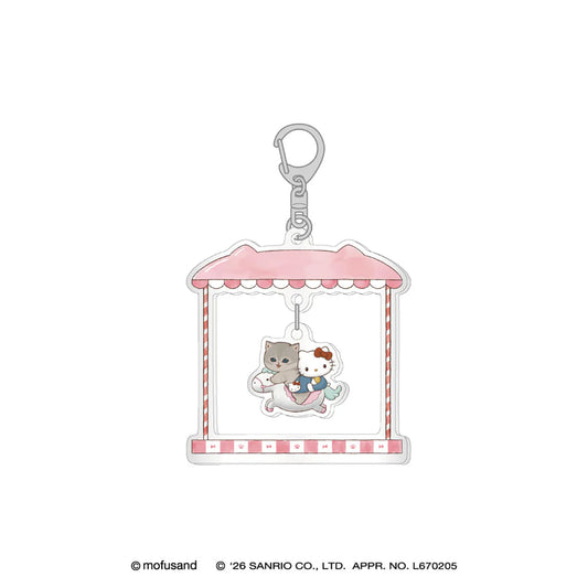 [HELLO KITTY] "Mofusand x Sanrio YuraYura" Acrylic Keychain