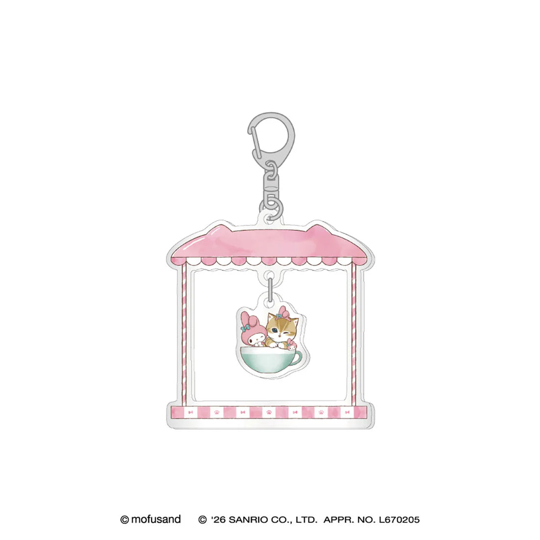 [MY MELODY] "Mofusand x Sanrio YuraYura" Acrylic Keychain