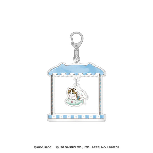 [CINNAMOROLL] "Mofusand x Sanrio YuraYura" Acrylic Keychain