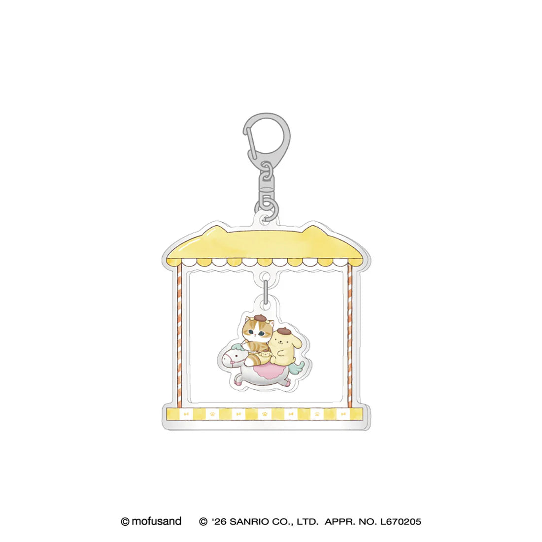 [POMPOMPURIN] "Mofusand x Sanrio YuraYura" Acrylic Keychain