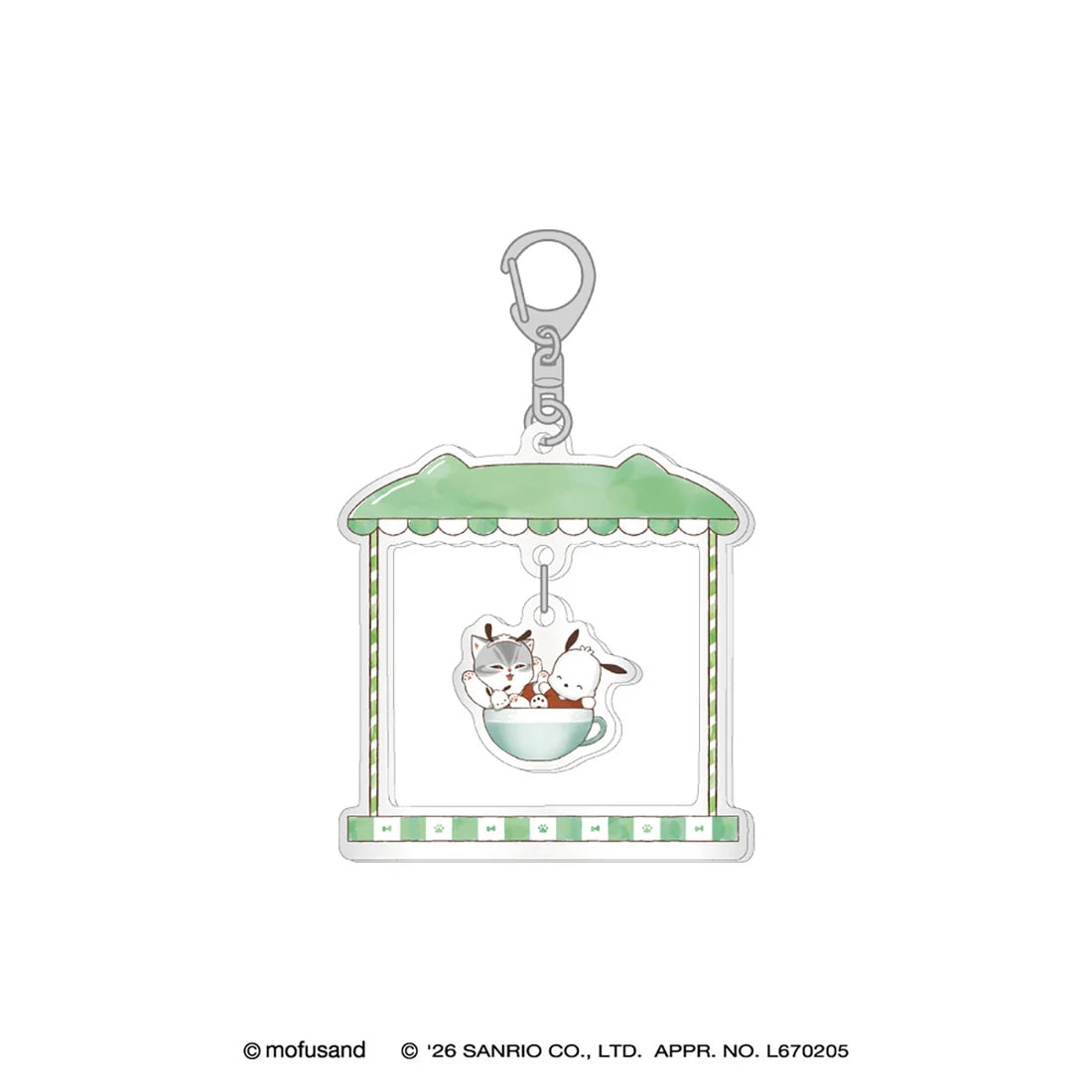 [POCHACCO] "Mofusand x Sanrio YuraYura" Acrylic Keychain