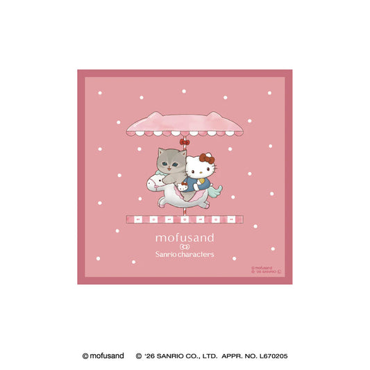[HELLO KITTY] "Mofusand x Sanrio" Mini Towel