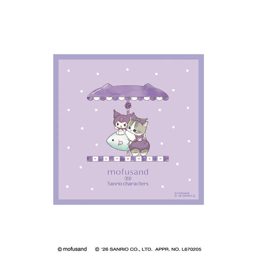 [KUROMI] "Mofusand x Sanrio" Mini Towel