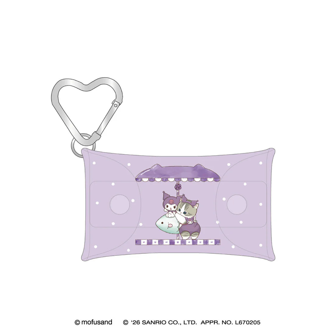 [KUROMI] "Mofusand x Sanrio" Clear Multi Case