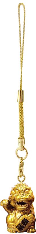 [GOLD] "Godzilla Maneki Netsuke" Strap