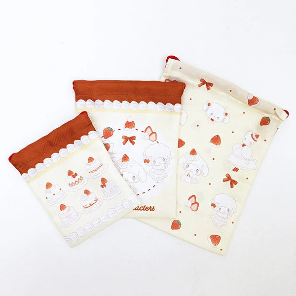 [YELLOW] "Sanrio Sweet Cakes" Drawstring Bag Set