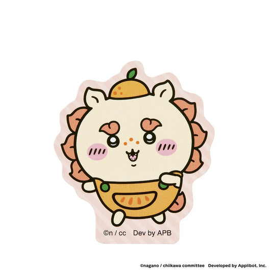 [SHISA ORANGE] "Chiikawa Pocket POP UP STORE Fruit" Die-Cut Sticker
