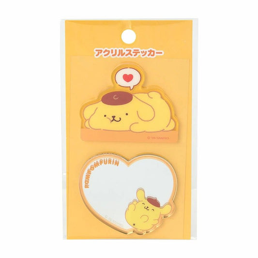 [POMPOMPURIN] "Sanrio" Acrylic Stickers Set