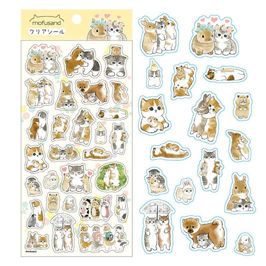 [6028 / RABBITS] "Mofusand" Sticker Sheet - Rosey’s Kawaii Shop