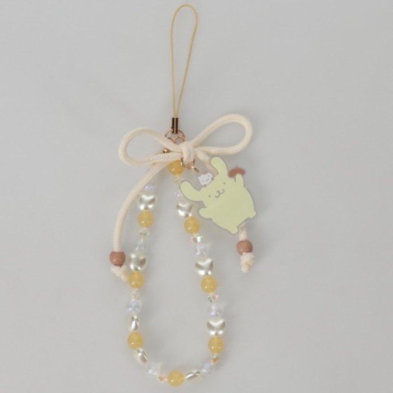 [POMPOMPURIN] "Sanrio Mugyu Art Series" Beaded Strap Charm