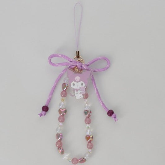 [KUROMI] "Sanrio Mugyu Art Series" Beaded Strap Charm